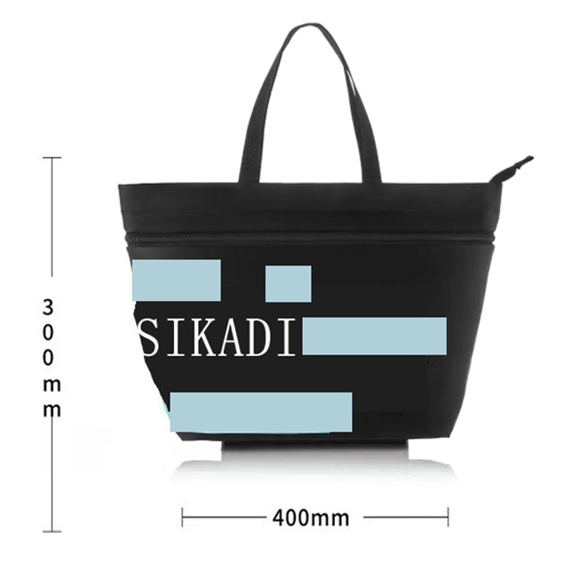 Multi-purpose lightweight folding shopping cart thickened portable shopping bag with supermarket environmental protection trolley large capacity wheels