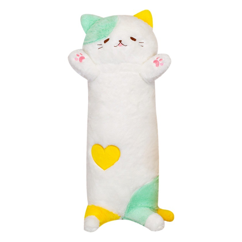 Large Cross-Border Long Three-Color Cat Plush Soft and Comfortable Toy Doll Pillow Claw Machine Manufacturer Wholesale