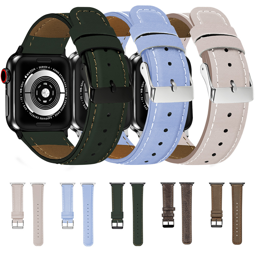 Picture of For Apple Strap Leather applewatch Strap Apple iwatch8 Strap Genuine Leather Apple Strap Hot