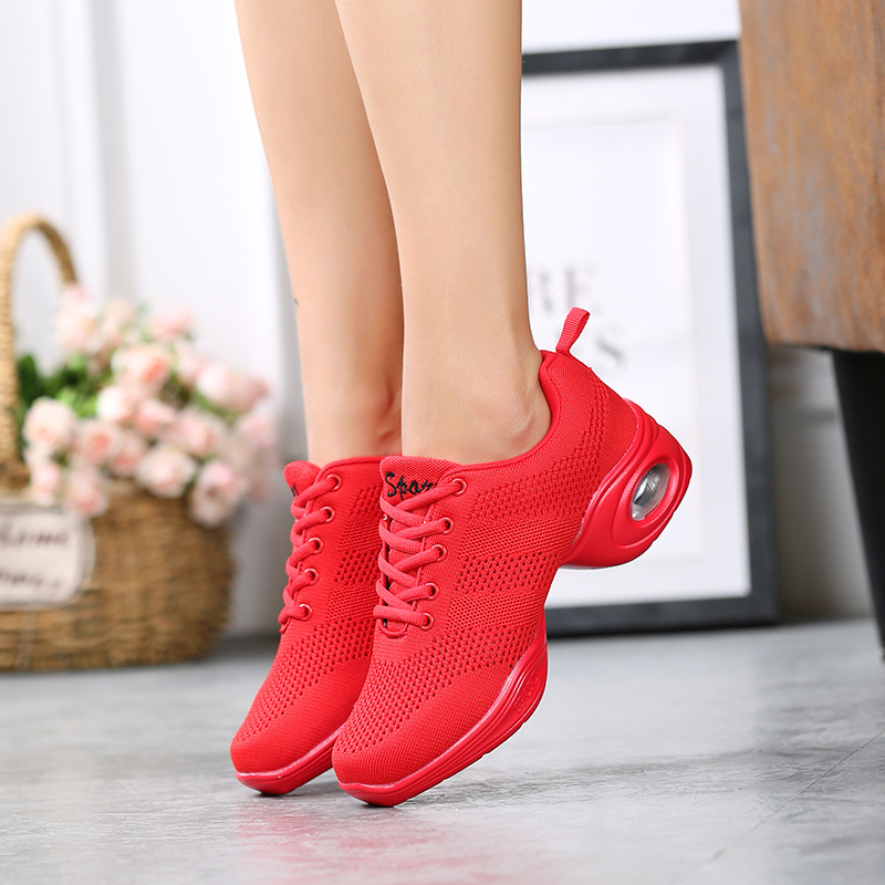 Picture of New Summer Dance Shoes, Breathable Fly-Woven Mesh Modern Dance Shoes, Adult Square Dance Shoes, Soft-Soled Women's Dance Shoes