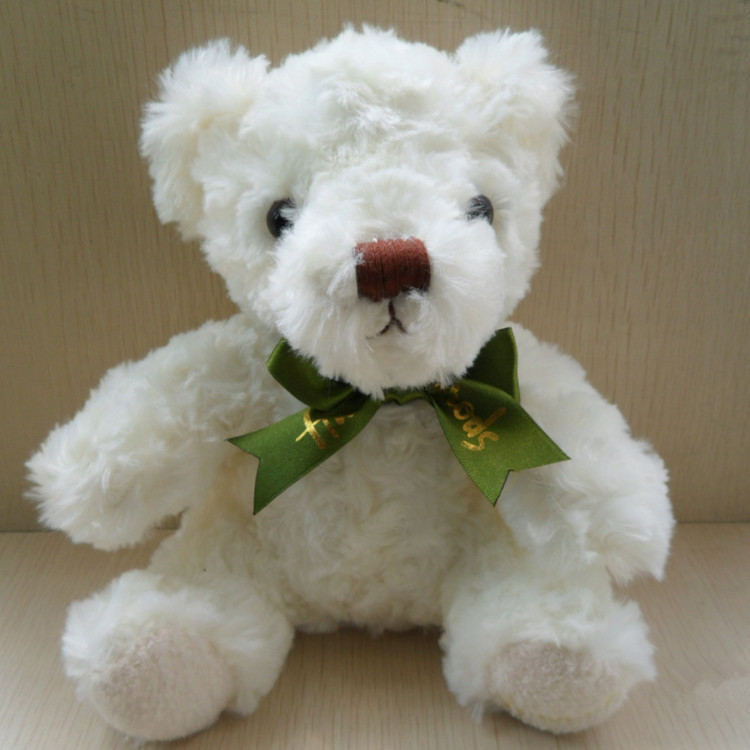 Picture of Small Recording Ribbon Meng Bear Short Plush Toy Embossed Curly Teddy Bear Doll