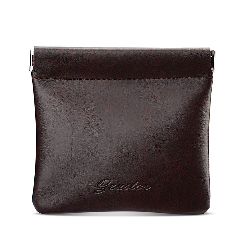 Picture of shrapnel cosmetic bag solid color portable mouth red envelope storage bag small portable mini bag small bag automatic closing