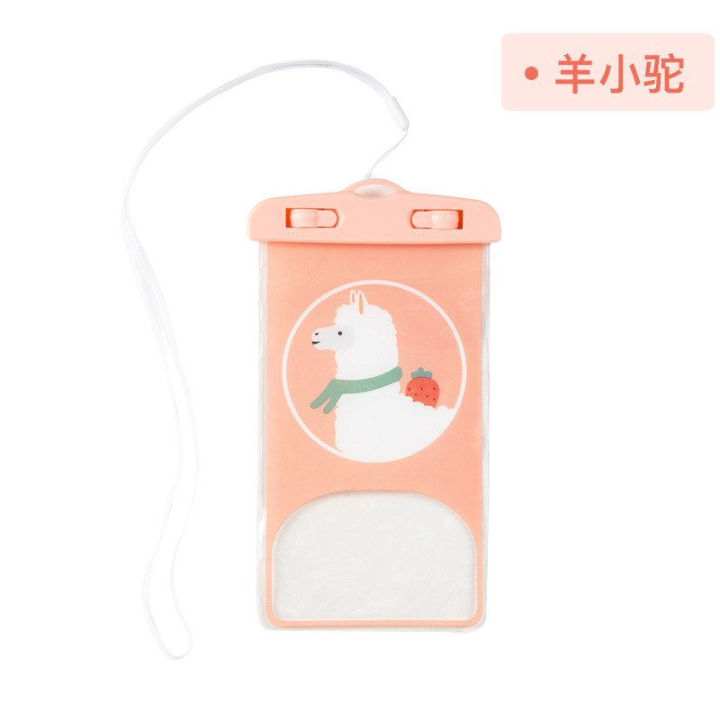 Picture of Touchscreen swimming waterproof mobile phone bag outdoor water sports sealed mobile phone waterproof bag wholesale