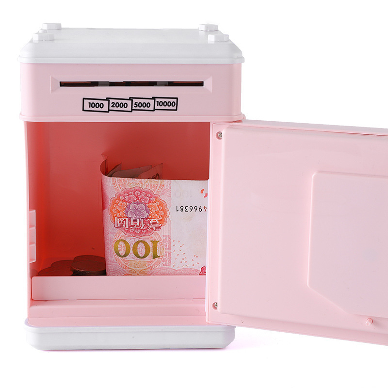 Picture of Internet red creative children's piggy bank large-capacity fingerprint password piggy bank can only enter and not fall-proof
