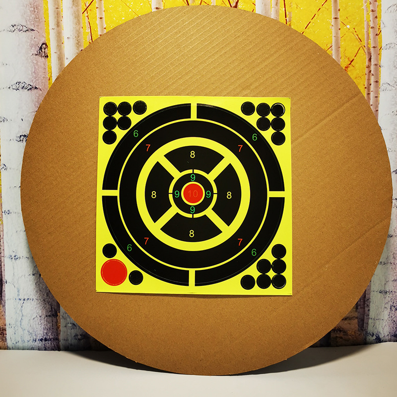 Picture of 8inch Color Splash Multi-Colorful Splash Target Paper Self-Adhesive Shooting Gun Target Paper Practice Target Paper Splash Sticker