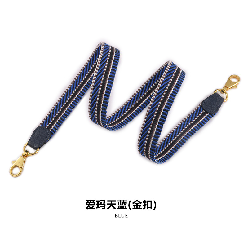 Picture of MHS-F-30H Home 2.5CM Ribbon Vegetable Basket Wide Shoulder Strap Kelly Canvas Bag with Shoulder Crossbody Lightweight