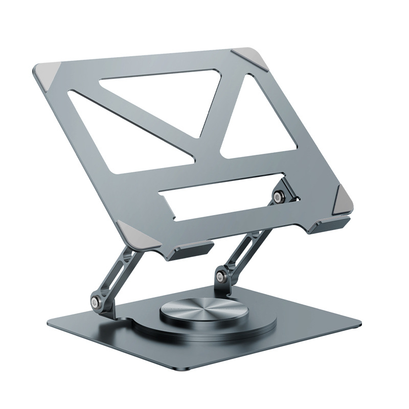 Picture of Rotating Laptop Stand Vertical Desktop Elevating Hollow Cooling Lifting Folding Metal Laptop Stand