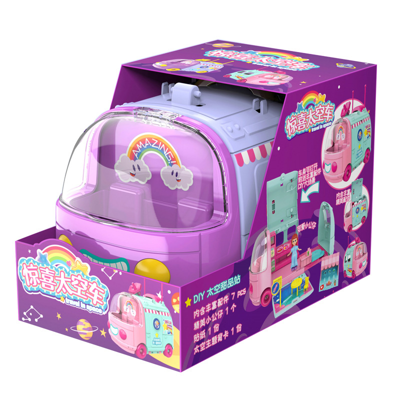 Picture of Play House surprise Space car scene parent-child interaction changeable scene pattern space CAR children's toy gift