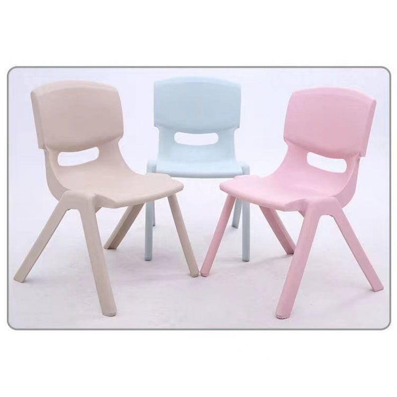 Enlarged and thickened children's backrest chair, kindergarten bench, adult can sit on plastic small chair, baby chair is non-slip and resistant to falls