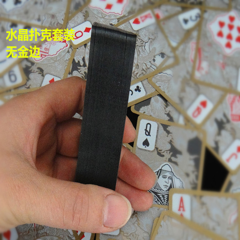 Picture of Bull Gold Pattern Poker Metal Tuhao Gold Gold Plastic Casual Creative Transparent Phnom Penh Wholesale Poker