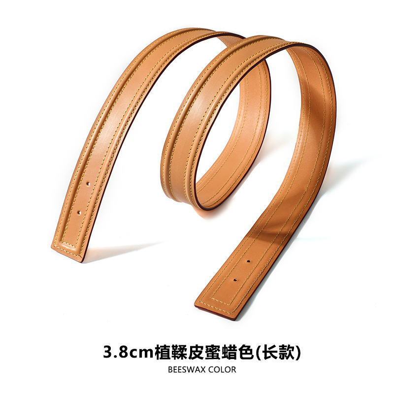 Picture of Mahuangshi MHS-C-53 Camel Bag Shoulder Strap Accessories Vegetable Tanned Leather Original Color Honey Wax Color Bag Replacement Large small size