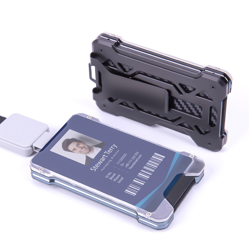 Picture of Foreign Trade Hot Model Tulas Employee Work Card Holder Aluminum Alloy Credit Card Box Work Badge Protective Cover