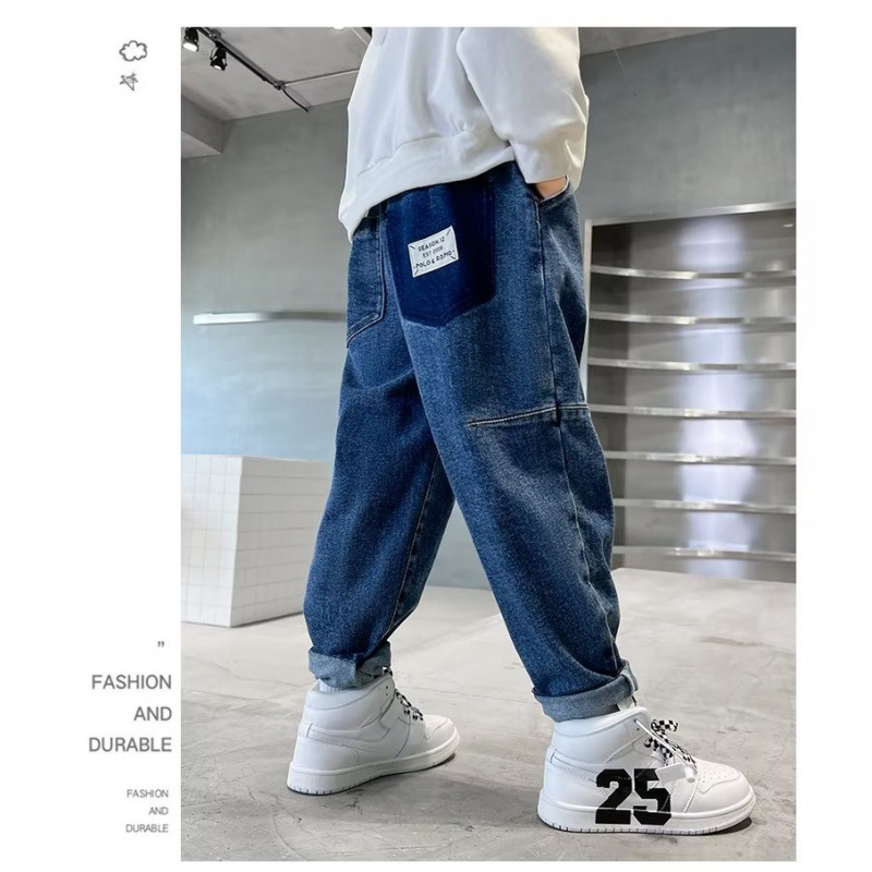 Picture of Boys Jeans Autumn 2024 New Korean Style Trousers Big Kids Boys Fashion Pants Trendy Pencil Pants