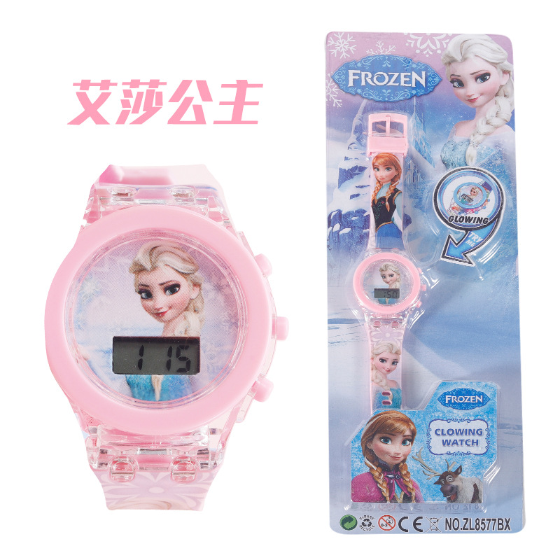 Picture of Foreign trade cross-border children's cartoon watch girl boy cute with light baby toy watch electronic watch wholesale