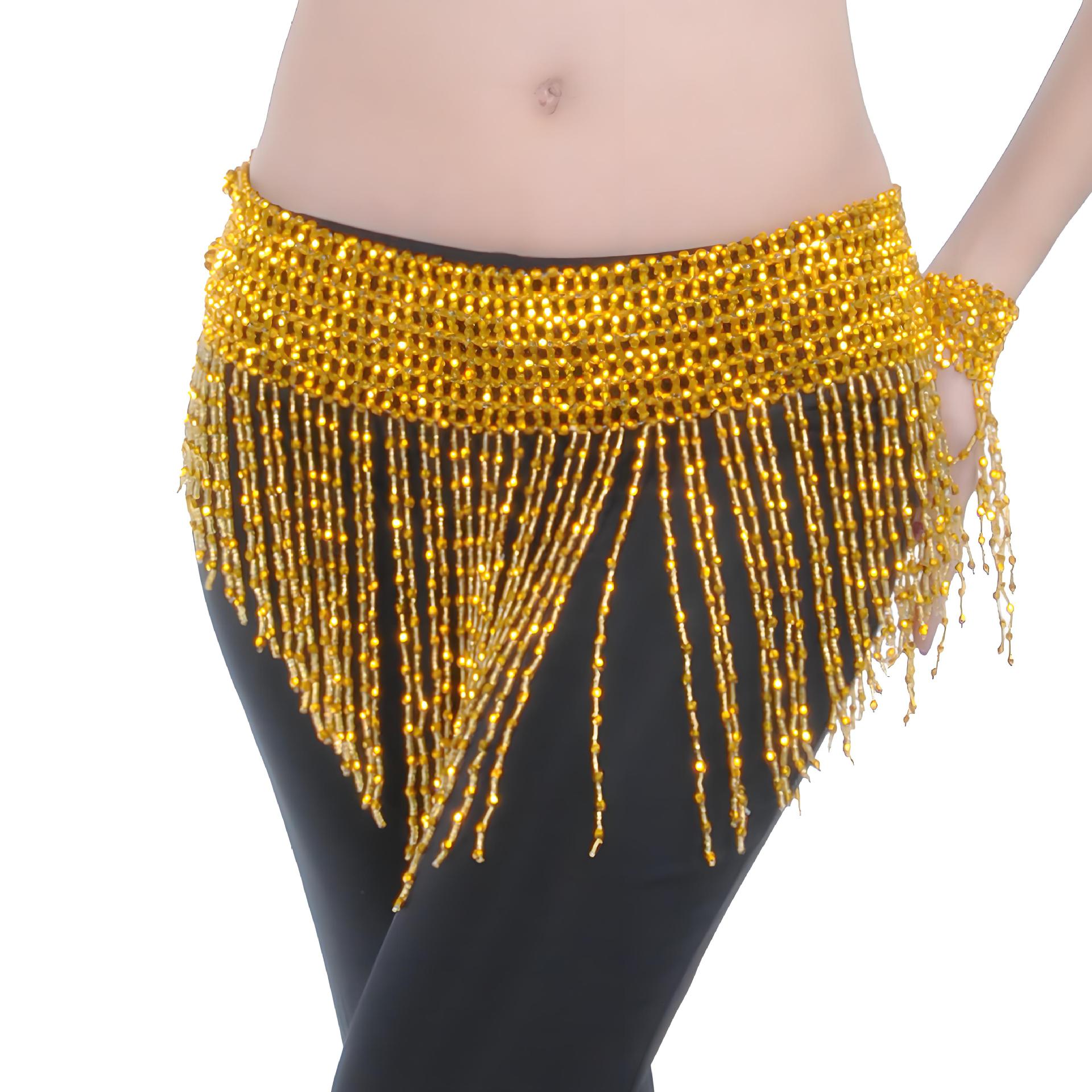 Picture of Triangle beard waist chain, belly dance waist chain, belly dance waist beading bead chain, belly dance