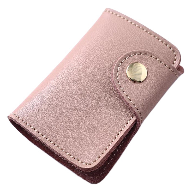 First-Layer Cowhide Key Bag, Hand-Sewn Creative Simple Small Card Holder, Coin Purse, Cross-Border Supply Key Storage