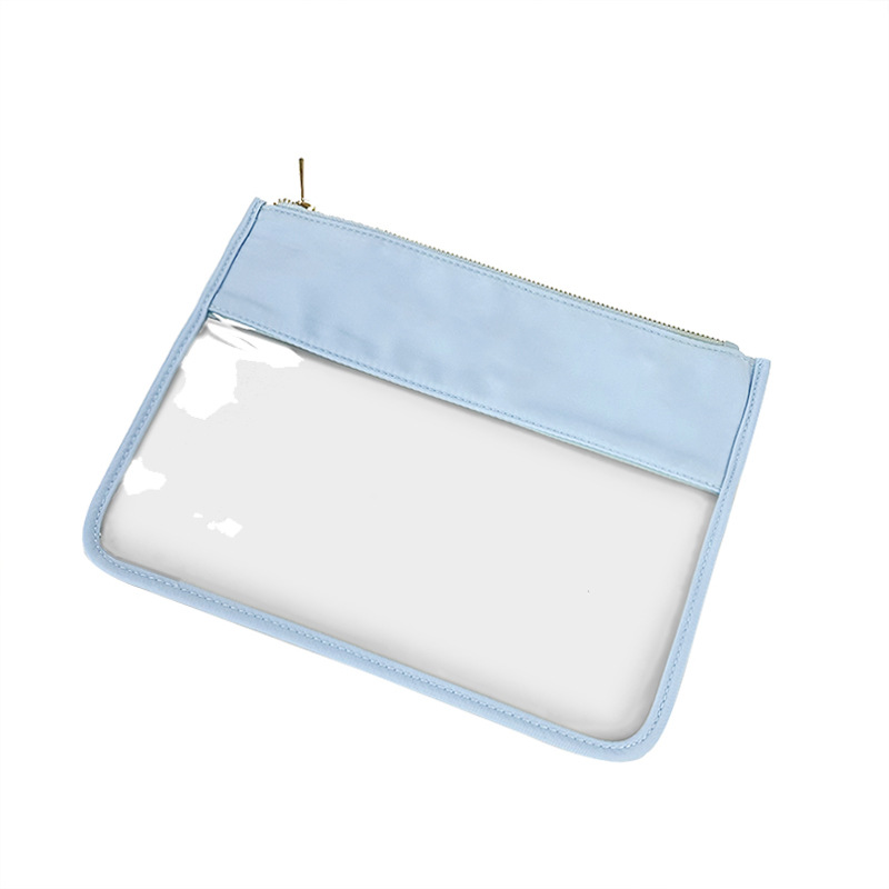 Picture of Simple PVC Transparent Shrunken Bag Waterproof Cosmetic Bag Beach Waterproof Mobile Phone Bag S/M Large Capacity Breathable Cosmetic Bag