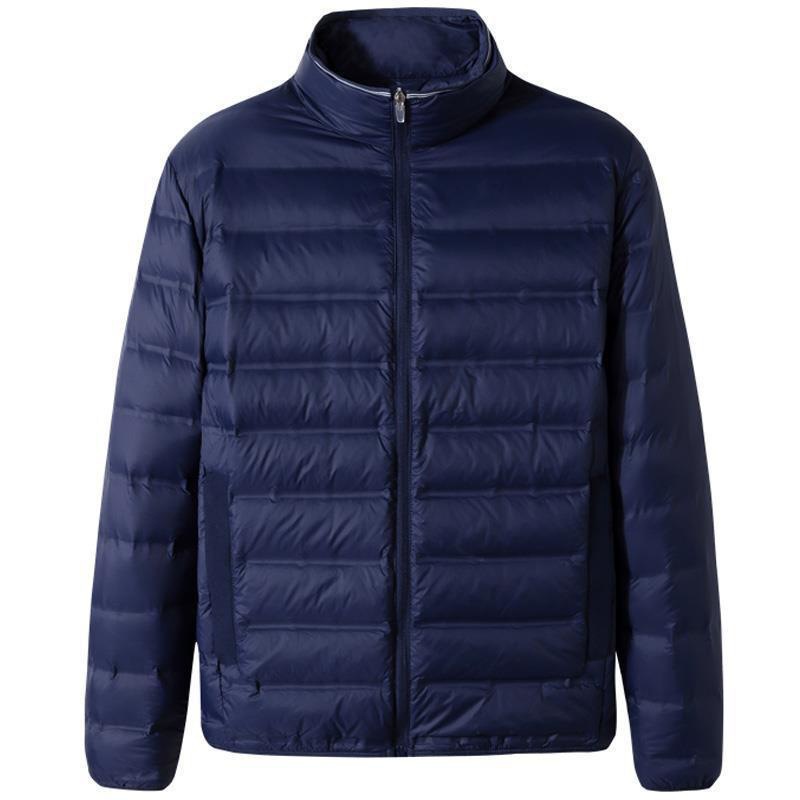 Picture of Fat man light down cotton-padded jacket men's light thin plus fat plus size 200kg fat man down cotton-padded jacket tide