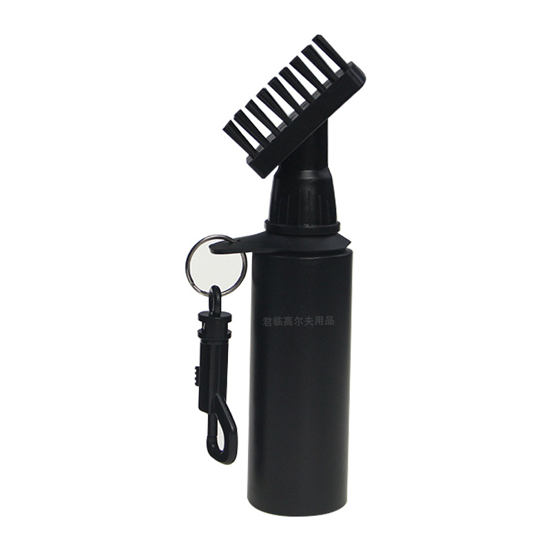 Picture of Cross-border golf cleaning brush golf cleaning tool brush with hook detachable water storage spray brush black