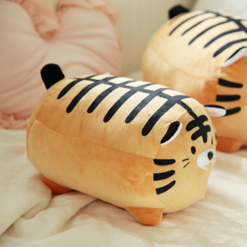 Picture of Large Grabber Doll down Cotton Elastic Super Soft Lying Posture Zebra Creative Pig Mouth Zebra Tiger Toy Doll
