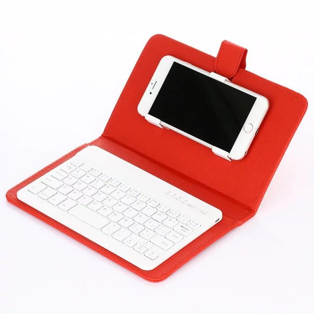Picture of Mobile Phone Bluetooth Keyboard Leather Case Wireless Bluetooth Keyboard 7inch Specifications Available Three Systems Neutral Bluetooth Keyboard