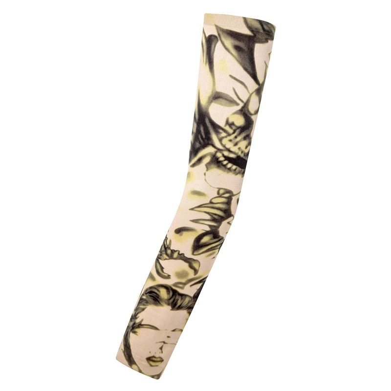 Picture of Outdoor Sleeve Tattoo Sleeve Seamless Men's and Women's Flower Arm Riding Sunscreen Sleeve Tattoo Arm Gifts