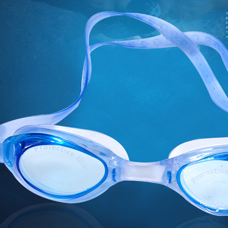 Picture of Hot sale recommend waterproof swimming goggles unisex swimming goggles flat goggles adjustable multi-color optional support mixed batch