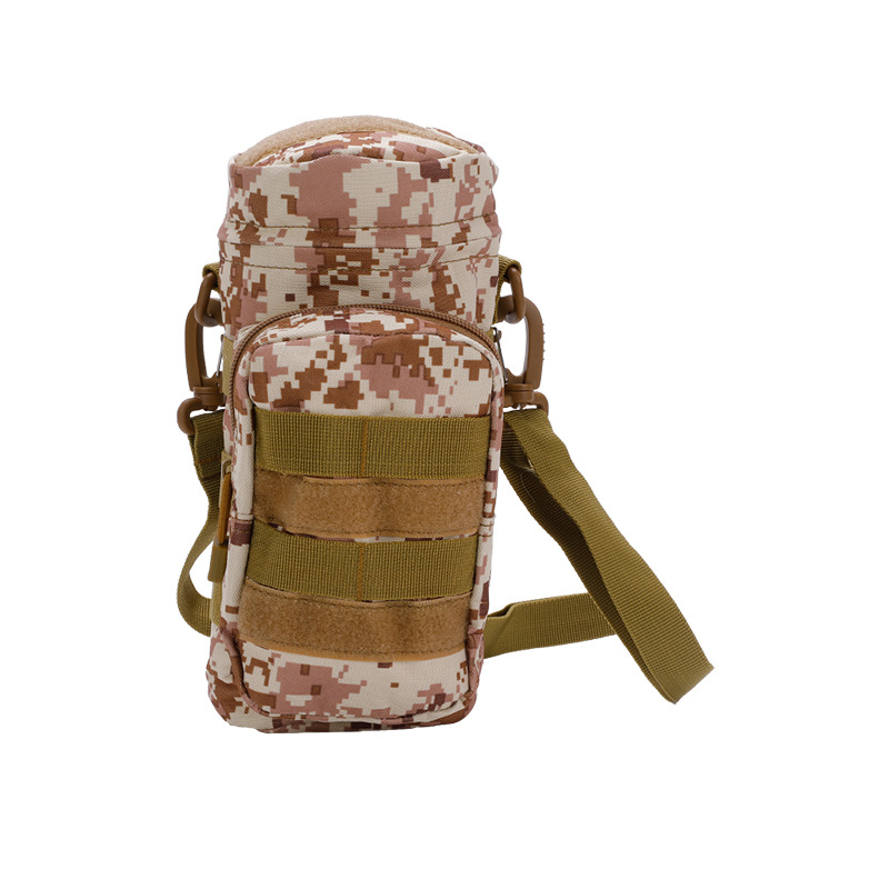 Picture of Tactical kettle bag EDC mobile phone kettle storage bag molle outdoor travel accessories water cup kettle hanging bag