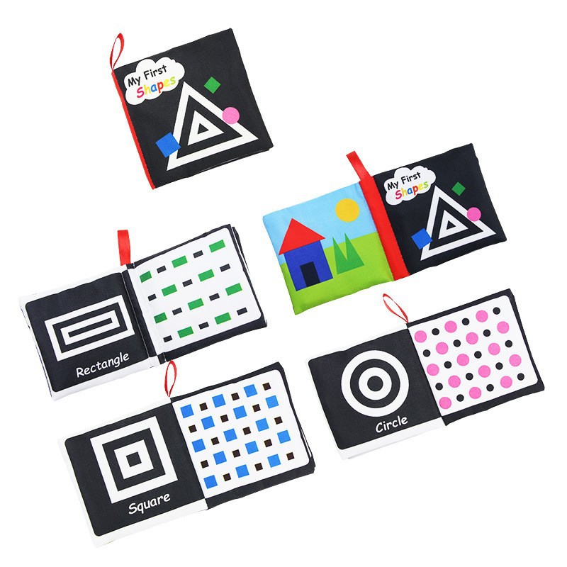 Picture of 34 cross-border newborn early education Enlightenment baby baby cloth book ringing paper BB whistle tear not to rot three-dimensional cloth book