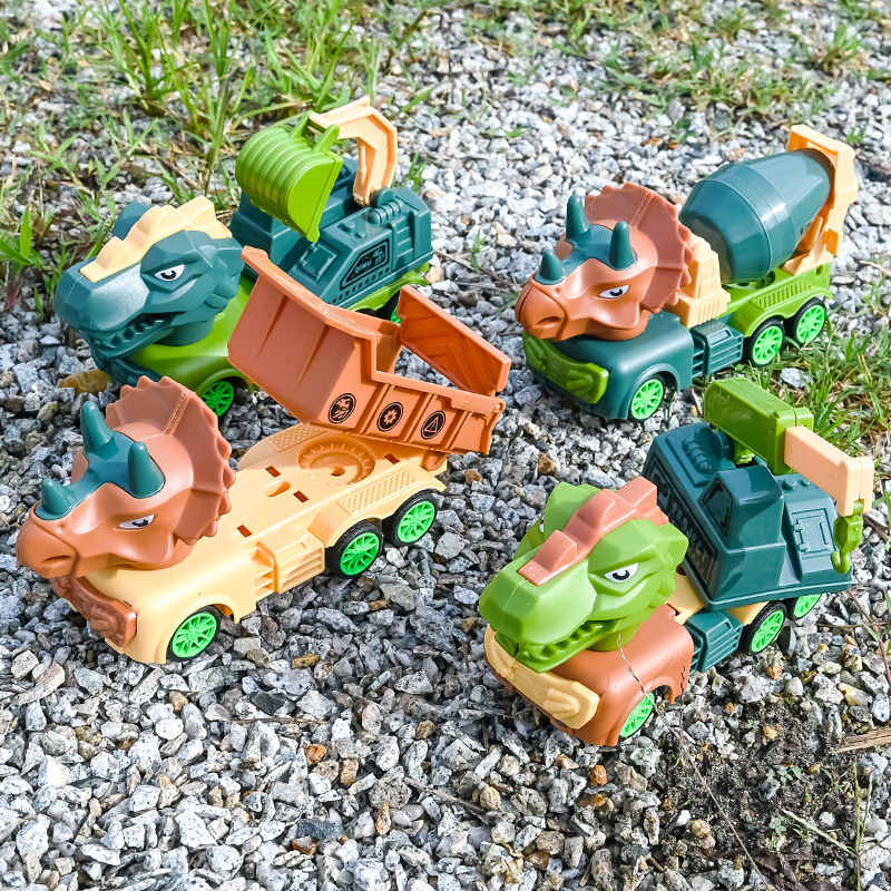 Picture of Oversized Dinosaur Engineering Children's Toy Car Boy's Shatter Resistant suit Tyrannosaurus Rex Excavator Car Crane Baby