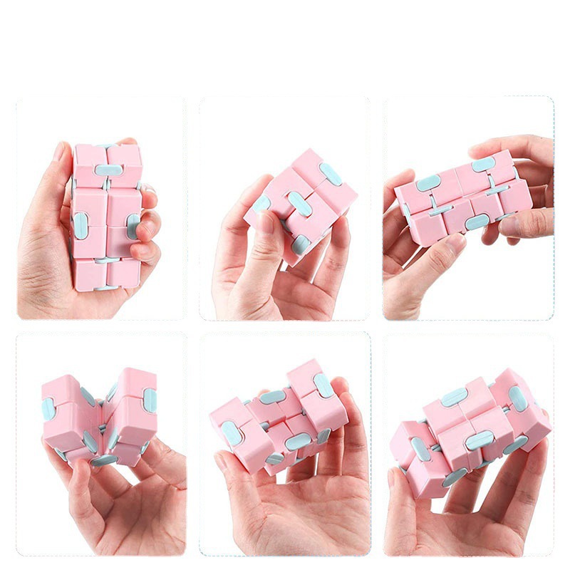 Picture of Creative Decompression Macaron Finger Infinite Rubik's Cube 18 Section Deformation Twist Rope Variables Twist Pocket Toy