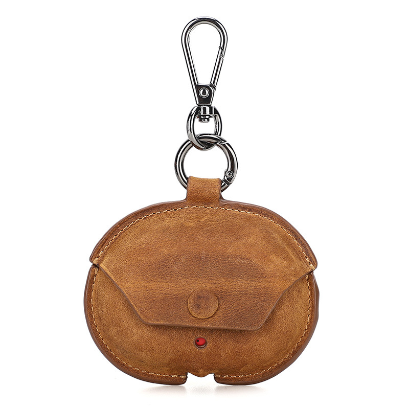 Picture of For Apple Beats Studio Buds Headphone Case Crazy Horse Leather Portable Bluetooth Headset Case