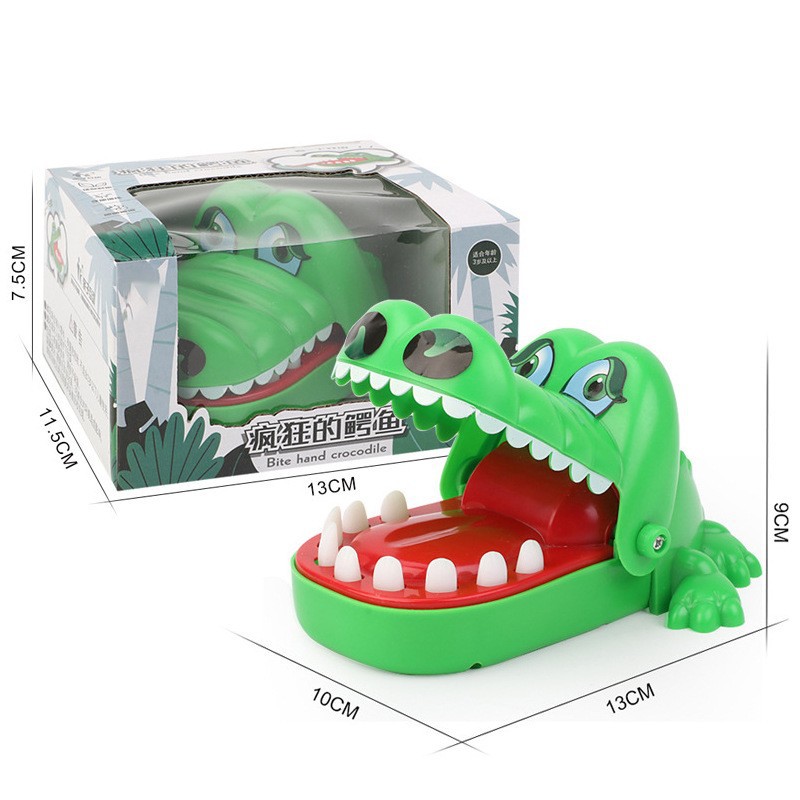 Picture of Stress-Reducing Hand-Biting Crocodile Toy Trick Electric Shark Creative Parent-Child Interactive Game Prank Props Wholesale
