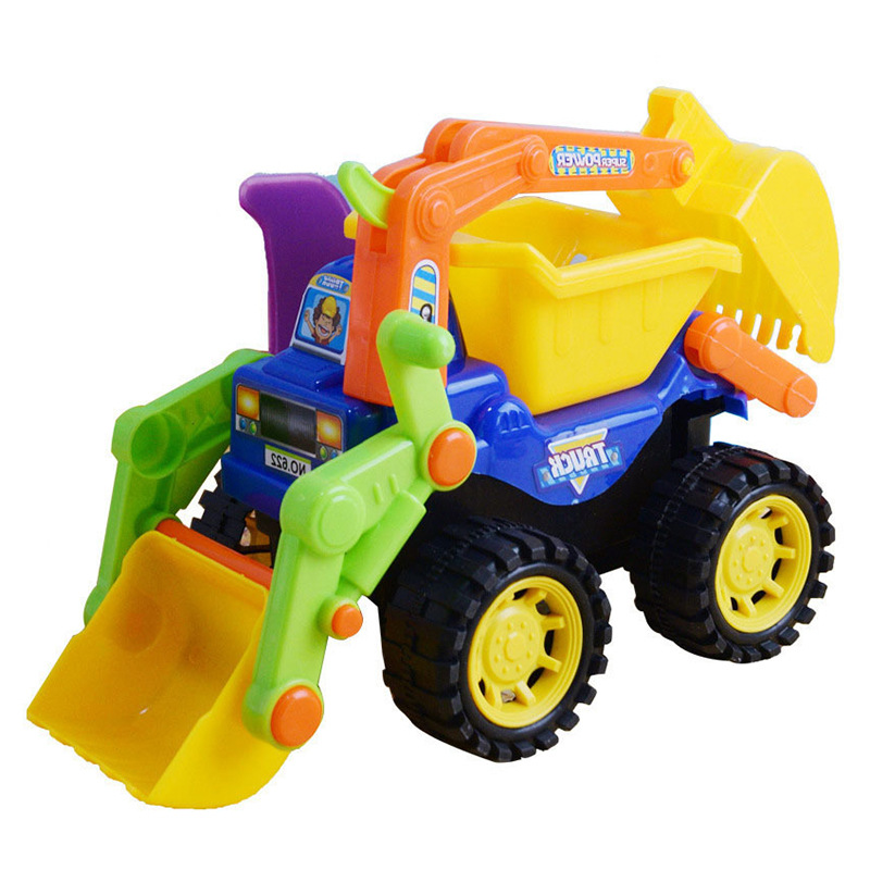 Picture of Children's large beach play inertia simulation engineering vehicle city engineering team excavator model boy toy