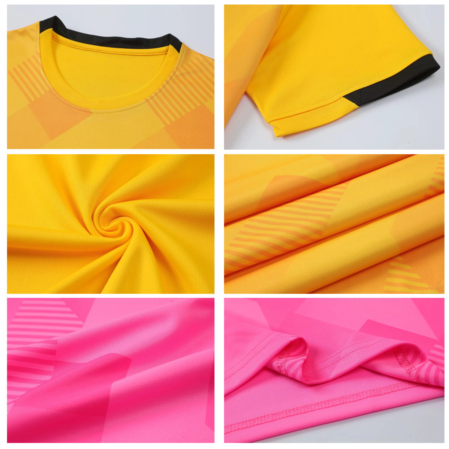 Picture of Football uniform set for primary and secondary school students adult children football training uniform short-sleeved competition team uniform student sports jersey