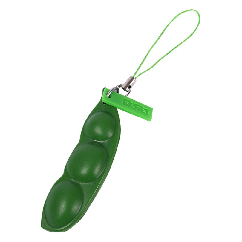 Hot Selling Kidsren's Edamame Squeeze and Squeeze Music to Relieve Stress and Vent Edamame Unlimited Edamame Toy to Relieve Stress Pea Pod Key