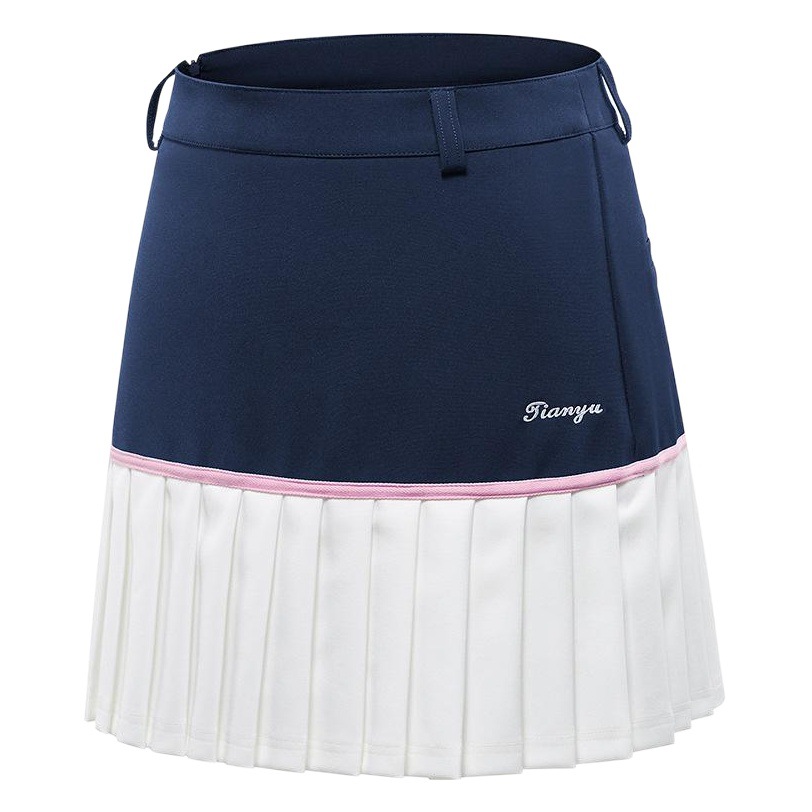 Summer Autumn New golf Skirt Summer Korean Sports Tennis Skirt Pleated Overskirt Anti-glare golf Skirt