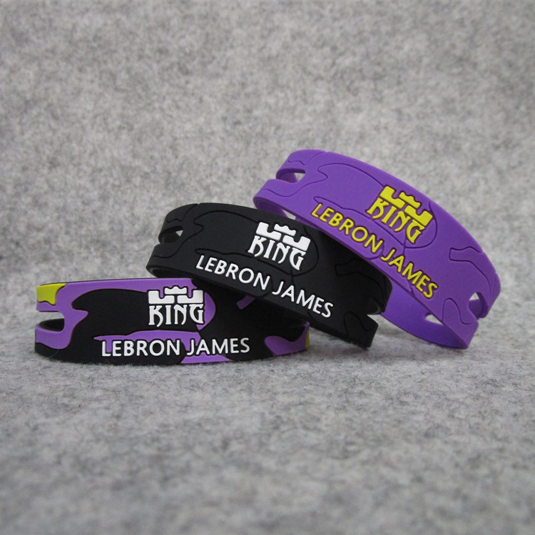 Picture of Basketball star James dragon pattern epoxy bracelet silicone Sports wristband fans new James Owen Curry