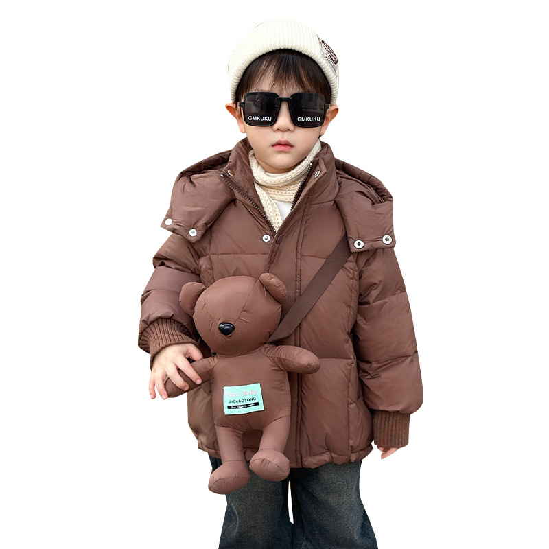 Picture of Boys' Down Jacket Winter 2024 New Children's Winter Clothes Thickened Warm Cotton-padded Jacket Coat Duffy Handsome Baby Clothes Trendy