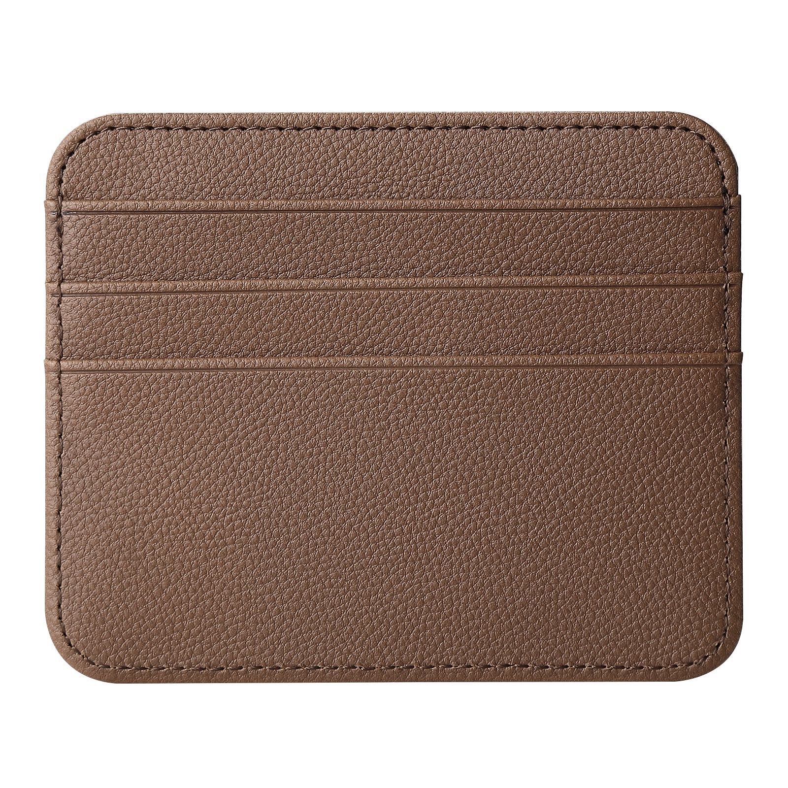 Picture of Factory Direct Supply Ultra-Thin Double-Sided Card Large Capacity Card Slot Small Card Holder Multi-Card Slot Leather Pu Card Holder Card Holder Wholesale