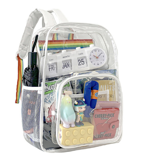 Picture of Cross-border explosions transparent backpack Amazon wholesale export waterproof PVC bag large capacity [selling]]