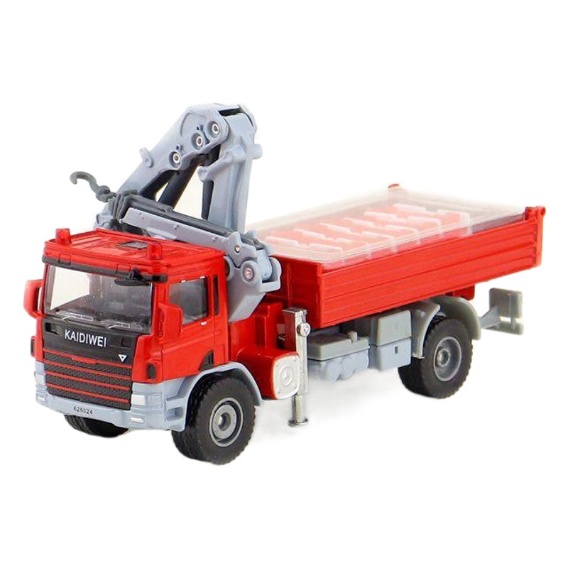 Kaidiwei alloy engineering vehicle metal model 1:50 truck crane truck children's toy gift box