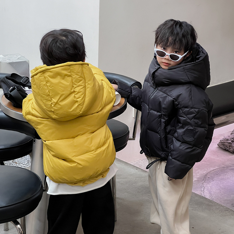 Picture of Boys' down jacket Korean style children's white duck down Western style 2023 new men's winter thickened children's coat