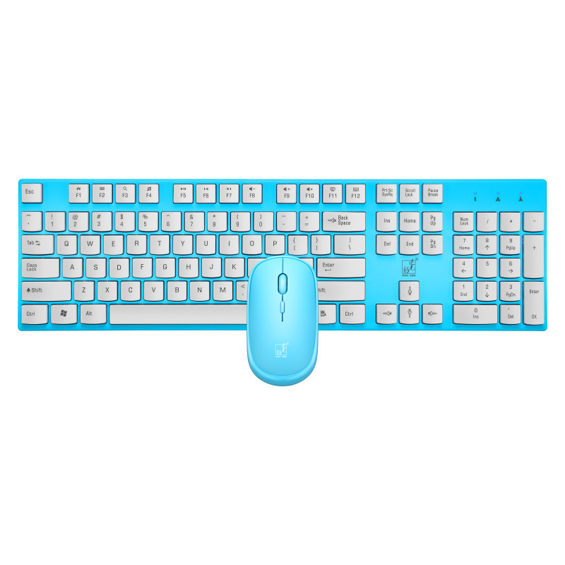 Picture of Chuang Guang Bao 8820 Wireless Keyboard and Mouse Set Candy-colored Notebook Office 2.4g Business Office Wholesale
