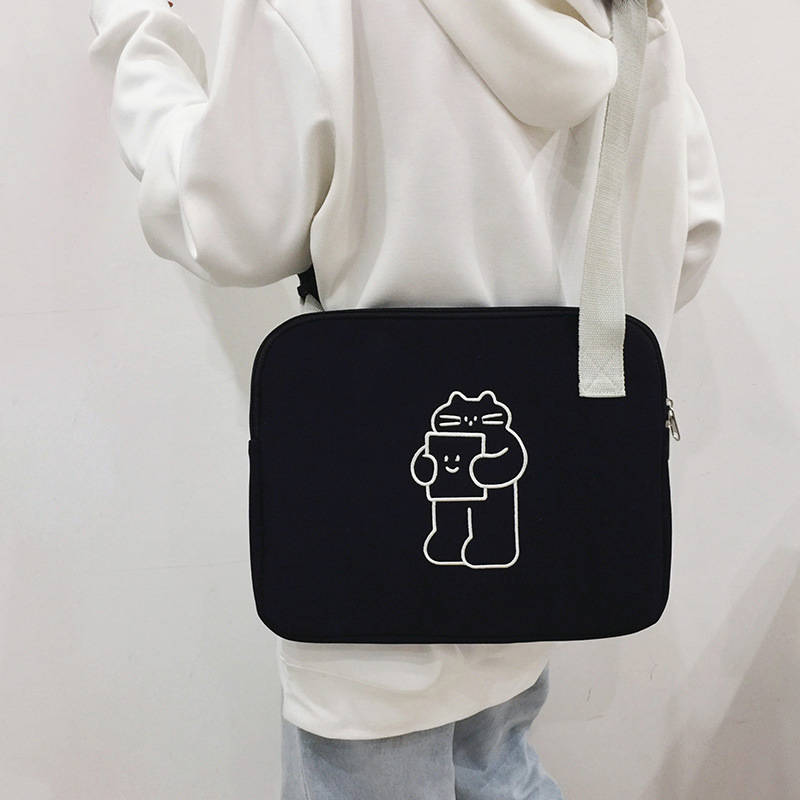 Picture of Inner Protective Sleeve Ins Fashion Fresh iPad Tablet Bag 13inch Student Computer Bag Crossbody Inner Sleeve Bag