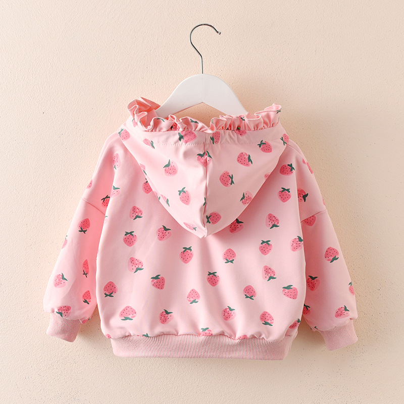 Picture of Girls' Spring Hooded Sweat 2024 New Arrival Cyber Popular Trendy Top for Baby Girls Spring and Autumn Long Sleeve Trendy