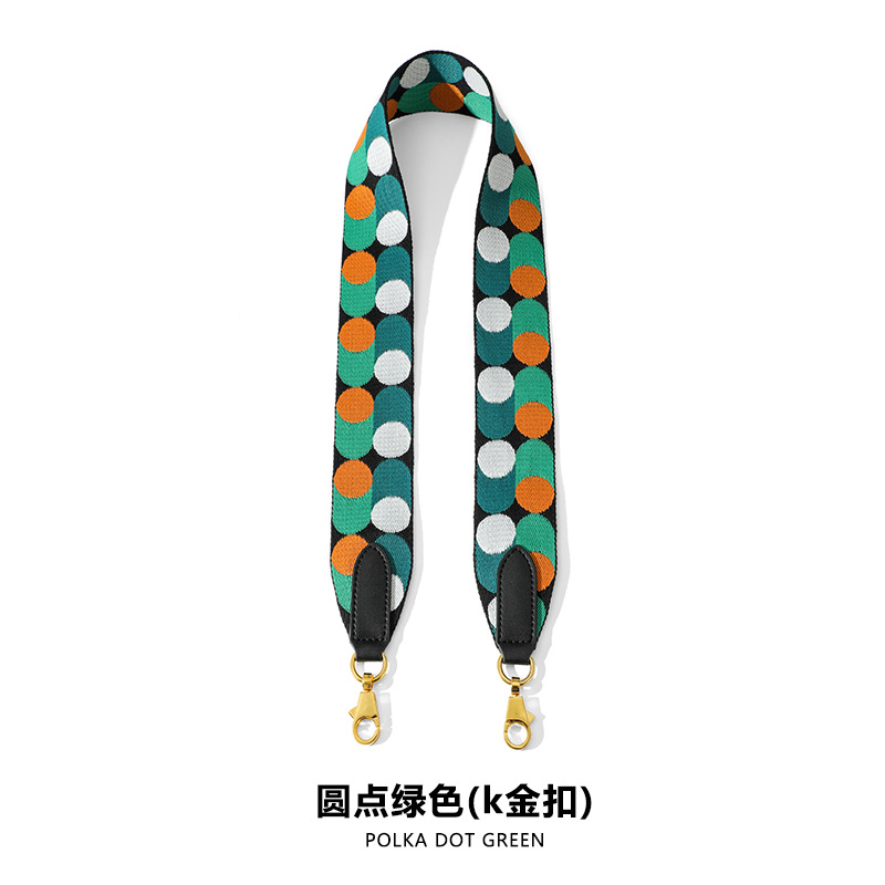 Picture of Ma Huangshi MHS-F-28 Ribbon F Dot Decoration Women's Bag Wide Shoulder Belt Canvas Ribbon Single Back Women's Bag Accessories