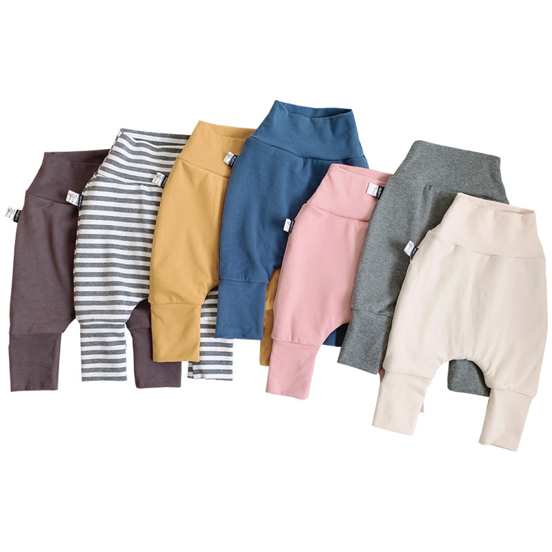 Picture of Clearance No Return No Change Baby High Waist Belly Pants Girls' Large PP Pants Children's Baby Children's Harlan Pants