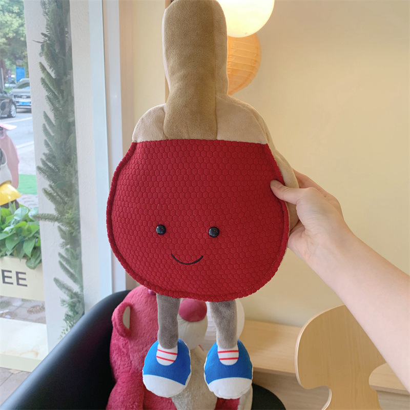 Picture of Cross-Border Basketball Pendant Football Volleyball Doll Pillow Simulation Badminton Doll Plush Pendant Creative Keychain