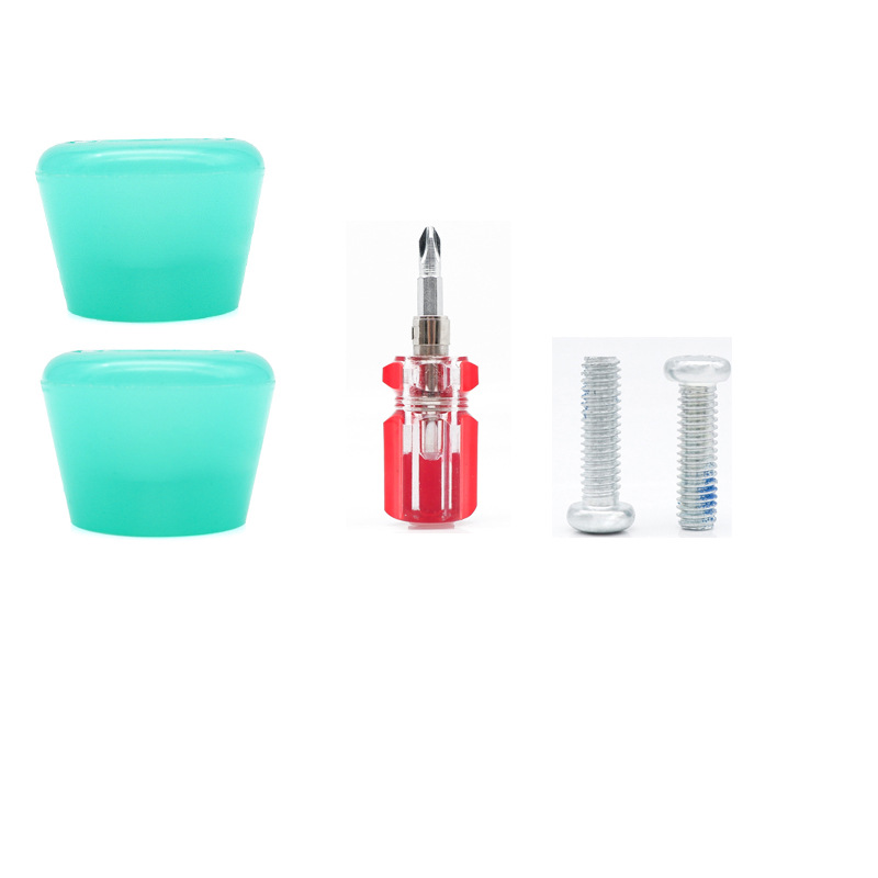 Picture of Double Row Roller Skates Brake Glue Four-Wheel Roller Skates Pu Wear-Resistant Jelly Green Brake Head Skates Brake